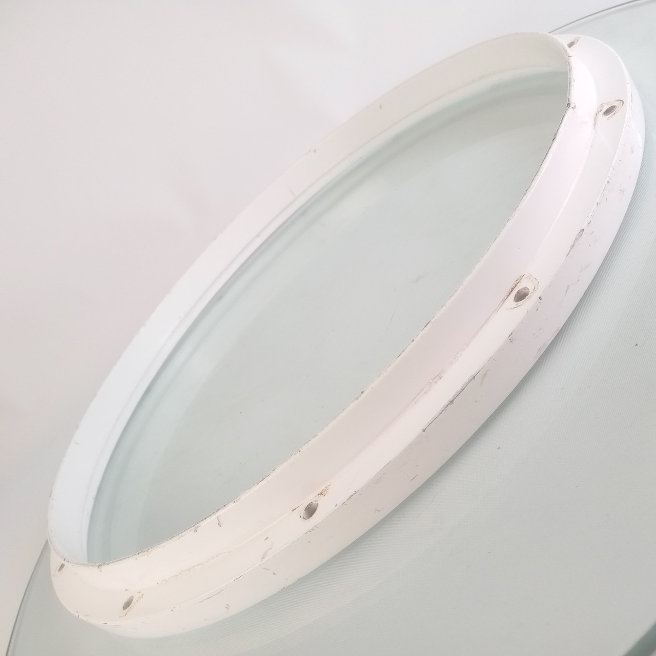 Yamaha 14"SFZ 12Lug 1.9lb Die-Cast Snare Drum Batter Rim/Hoop Marching White Pow — main photograph