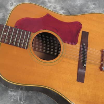 1968 Epiphone FT-112 Bard Natural 12 String Acoustic Guitar ~ Gibson Made like B-45-12 image 11