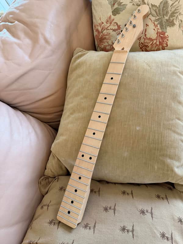 Warmoth Tele 1/4 sawn SS frets w/"Tuners" image 1