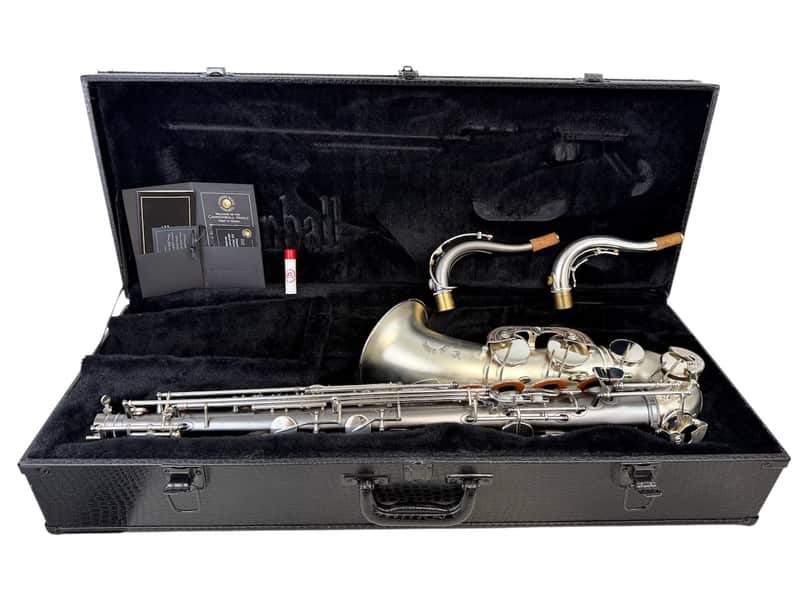 Cannonball Hotspur T5 Silver Black Big Bell Stone Series Tenor Saxophone image 1