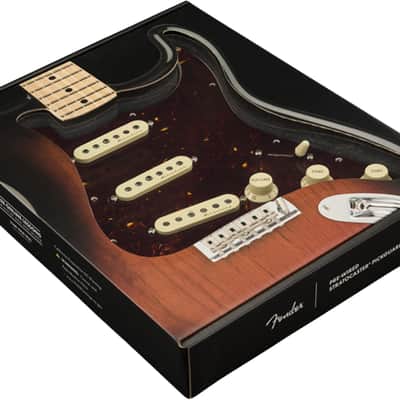 Mint Fender Pre-Wired Strat Pickguard, Vintage Noiseless SSS, Tortoise Shell 11 Hole image 2