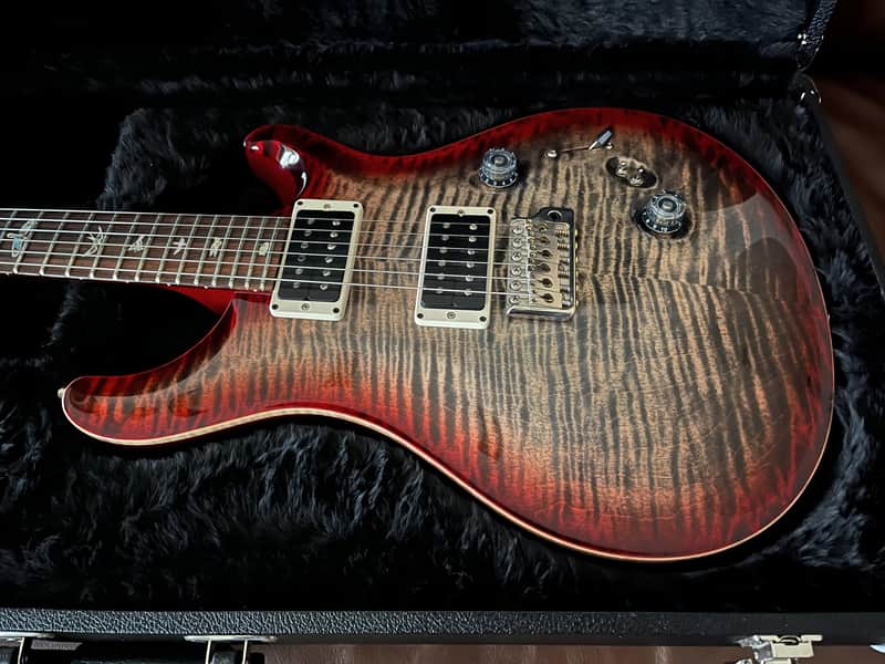 PRS Custom 24-08 ( 2018 ) - Charcoal Cherry Burst image 1