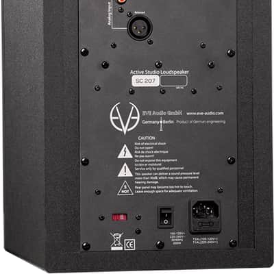 Eve Audio SC207 - 7" Active Studio Monitor - All Black image 3