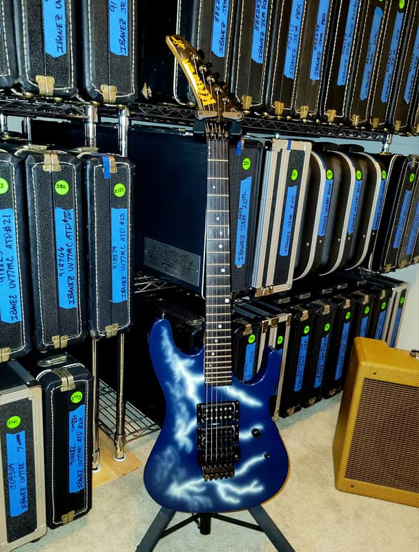 Kramer Nightswan 1989 Lightning graphic guitar Vintage Original Floyd  F serial EXCELLENT!!! image 1