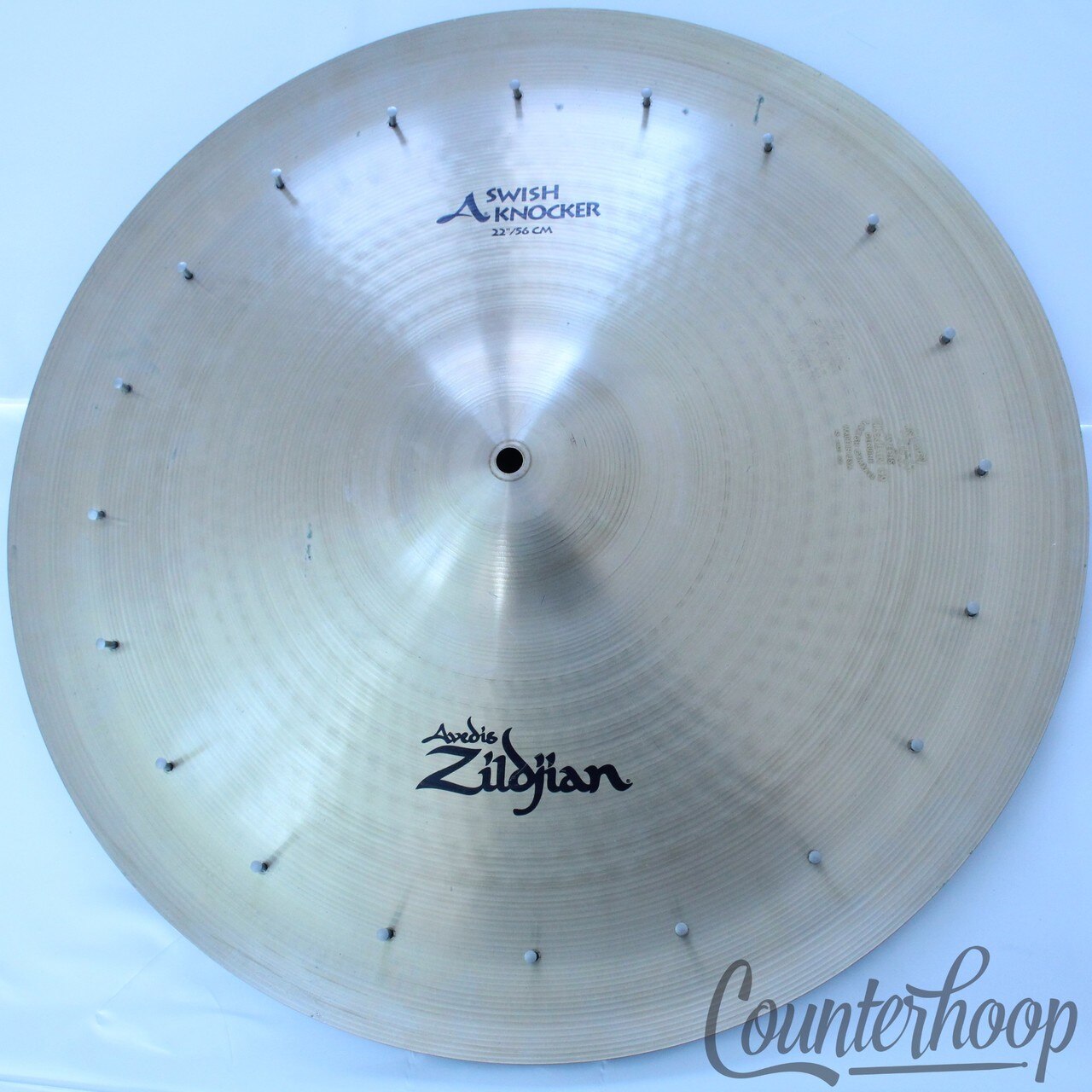 Zildjian 22" Swish Knocker Avedis A 2127g Paper-Thin 20 Rivets B20 China Cymbal — main photograph