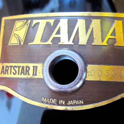 12" x 11" Tama Artstar II Tom Drum, Piano Black Lacquer - Vintage image 3