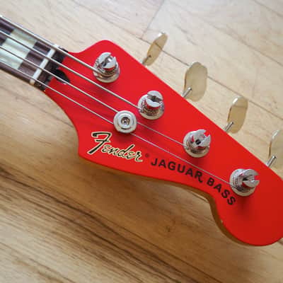 2008 Fender Jaguar Bass Hot Rod Red Active Jazz Bass Japan CIJ w/ Gigbag image 4