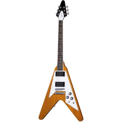 Gibson 70s Flying V Electric Guitar - Antique Natural image 2