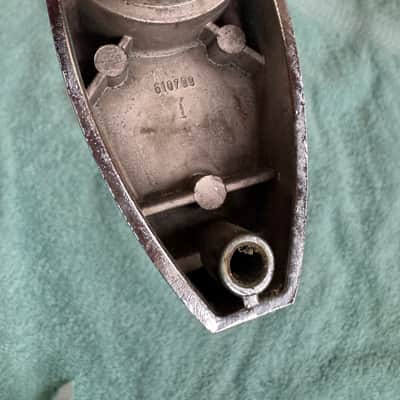 Rogers Tom Drum Mount or Spur bracket - Big R Memriloc XP8 - 1” Lot #101 70s - Chrome image 11