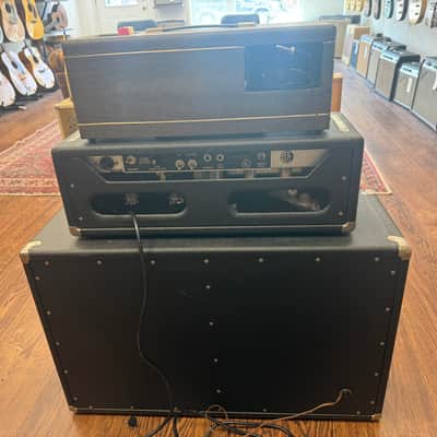 Fender Bandmaster Piggyback Guitar Amp 1966 - Black Panel - W/ Premier Reverb image 6