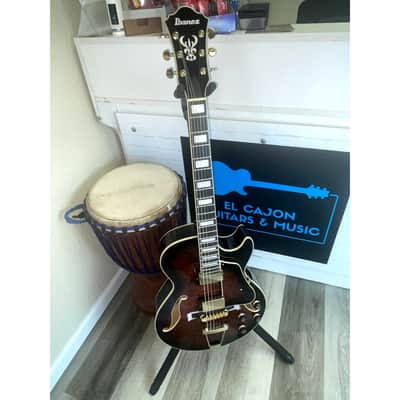 Ibanez AG95QA-DBS Artcore Expressionist Present - Dark Brown Sunburst image 2