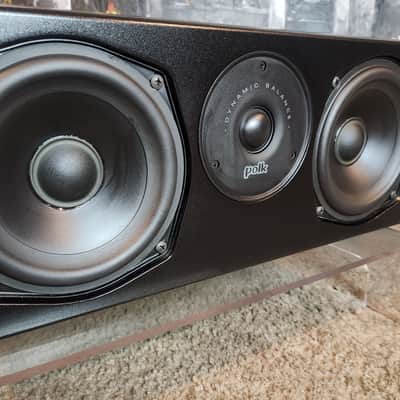 Polk Polk Audio T30 Center Channel Speaker 90s  - Black image 3