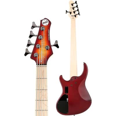 MTD Kingston Saratoga Deluxe 5 Flame Maple Top, Maple Fretboard, Deep Cherry Burst fi image 3