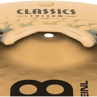 Meinl Classics Custom Brilliant CC15MC-B 15" Medium Crash Cymbal (w/ Video Demo) image 4