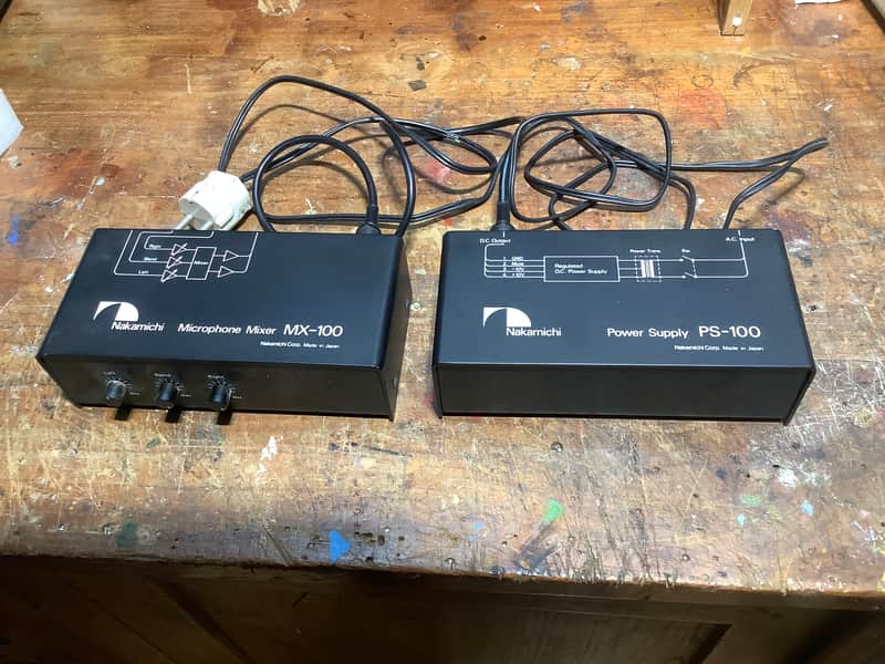 Nakamichi MX-100 Microphone Mixer + PS 100 Power supply | Reverb