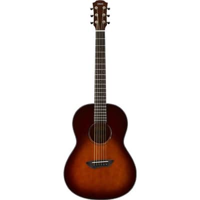Yamaha CSF1M Solid Top Parlor Acoustic-Electric Guitar - Tobacco Brown Sunburst image 2