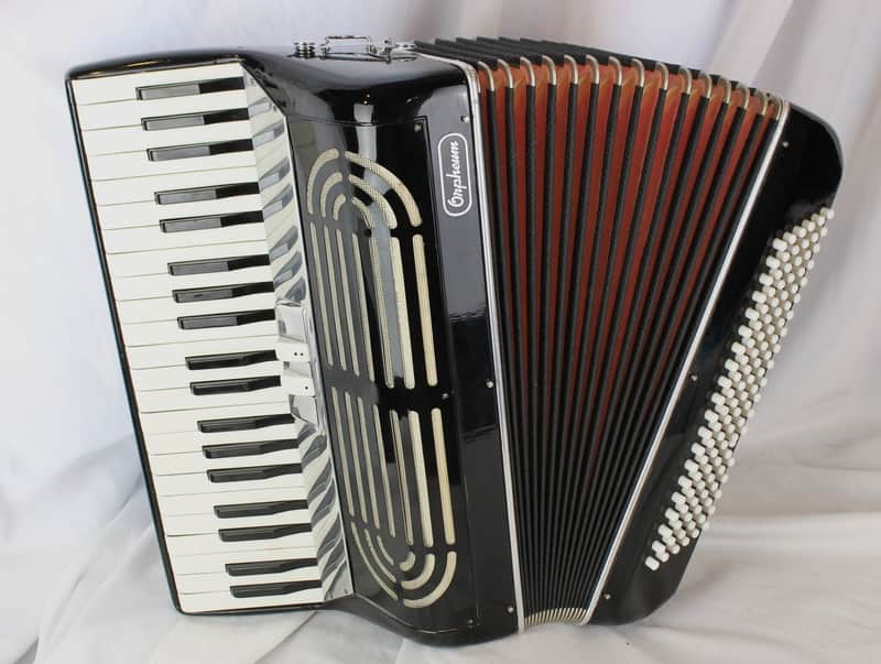 8312 - Black Orpheum Mod.119 Piano Accordion LM 41 120 image 1