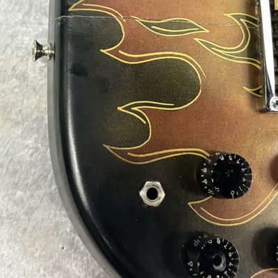 Washburn Raven electric guitar / flaming eagle refinish + Tweed case image 15