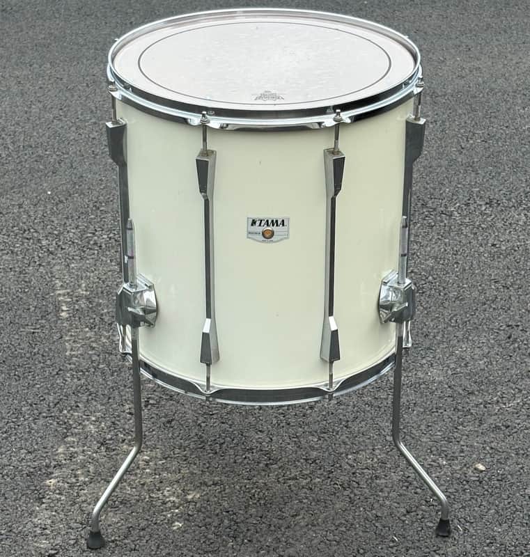 Tama Rockstar DX 16" Floor Tom White MADE IN JAPAN for drum set image 1