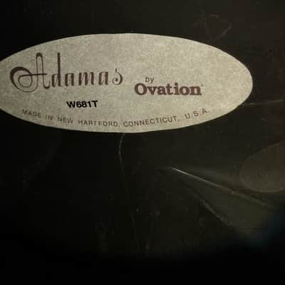 Ovation Adamas W681T 2004 Dark Red Carbon Fiber image 4