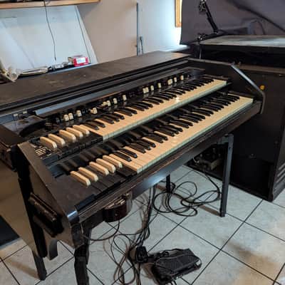 Hammond CV Organ Chop with Leslie 122 Speaker with Trek II TP-2B Percussion Unit - 1940s - 1950s - Ebony image 1