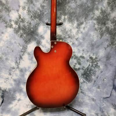 Harmony H53 Rocket 1967 Sunburst with Super-hot DeArmond Gold Foil Pickup in fabulous shape • With Original Vintage Case! image 6