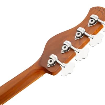 Sadowsky MetroExpress 24-Fret Modern Bass, Roasted Maple Fingerboard, 4-String - Solid Champagne Metallic High Polish image 8
