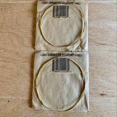 Three Single .026 Gauge Acoustic Guitar Strings (Ernie Ball - Bronze) Opened, Not Played image 3