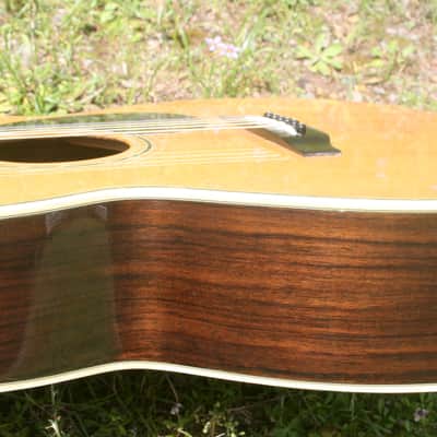 Morris F30 OOO size Guitar MIJ Circa 1980 Natural+ Hard Case image 13