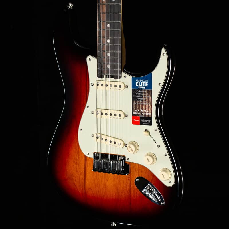 Fender American Elite Stratocaster 3-Tone Sunburst Ebony (658)