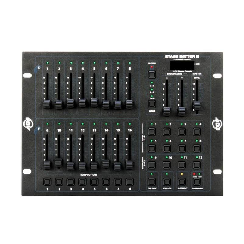 American DJ STAGE SETTER-8 | 8 Programmable Patterns 8 DMX Channel Controller image 1