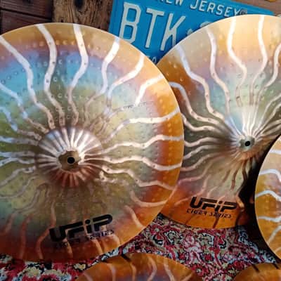 UFIP Tiger Set 14" Hi Hat, 16" e 18" Crash, 20" Ride. Nuovo. image 4