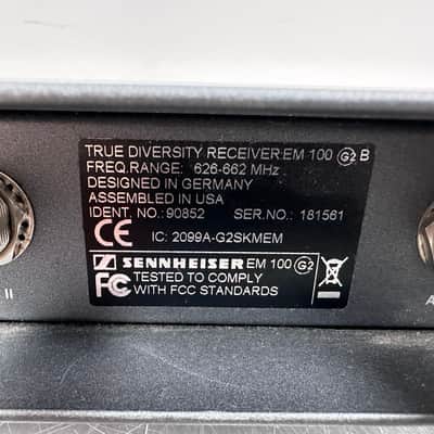 Sennheiser EM100 G2 Diversity Wireless Mic Receiver A 626-662 MHz image 12