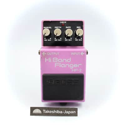 Boss HF-2 Hi Band Flanger 1986 Made in Japan Guitar Effect Pedal 654300 image 1
