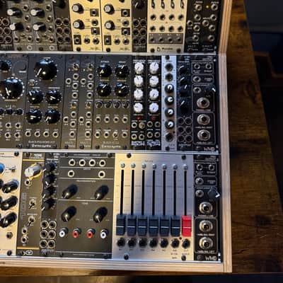 Custom Eurorack Modular Synthesizer (45 modules) in MDLRCASE 9U/114HP Studiocase - Funky Yellow 2021 image 4