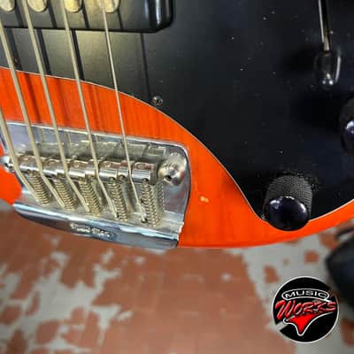 Ernie Ball Music Man Stingray 5 H 1999 Translucent Orange image 5