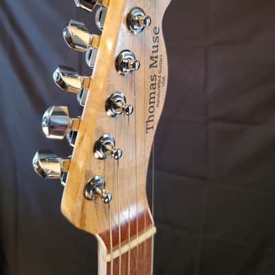 Thomas Muse Guitars Valkat-0004 2020 Western Red Cedar / Birdseye Maple and Mahogany / HH image 16