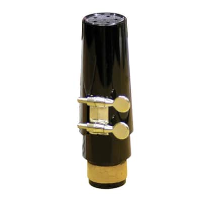 APM Bb Clarinet Mouthpiece Kit - Standard Mthpc + Cap + Ni-Plated Ligature; Made in USA image 2