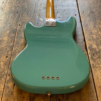 Fender Japan Rare 2002 Mustang Bass CIJ California Blue Finish image 2
