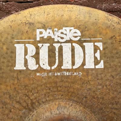 Paiste RUDE 16" Crash/Ride Cymbal – 2.8 lbs – Raw Finish – Made in Switzerland image 2