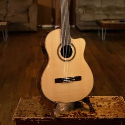 Ortega RCE158SN Performer Series Solid Spruce Top Mahogany Neck Cutaway Nylon 6-String Classical Acoustic-Electric Guitar w/Gig Bag image 12