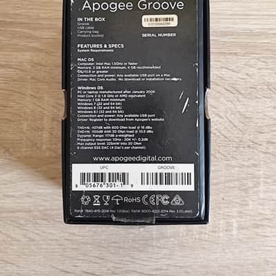 Apogee Groove 24-Bit 192kHz USB DAC/Headphone Amp 2010s - Black image 6