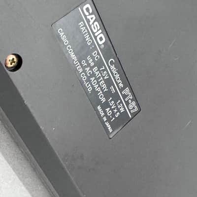 Casio PT-87 32-Key Mini Synthesizer 1980s - Black image 7