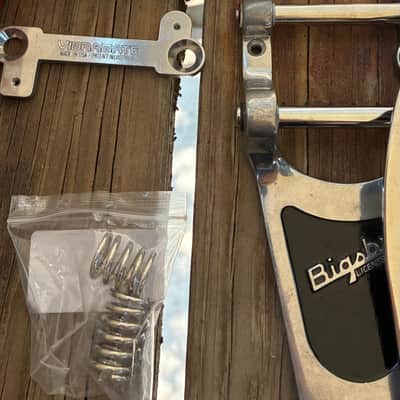 Bigsby B700 Vibrato Tailpiece Kit Vibramate 2010s - Aluminum tremolo whammy bar kit Les paul image 8