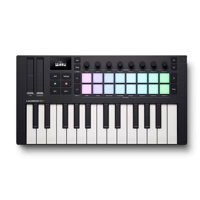 NOVATION Novation Launchkey Mini 25 Mk4 (25-Key Mini USB MIDI Controller) [Free Novation PLAY Software Download] [Includes Steinberg Cubase LE 14!]