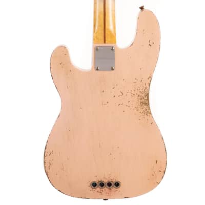 Fender Custom Shop 70th Anniversary 1951 Precision Bass Masterbuilt Andy Hicks Faded Aged Shell Pink image 6