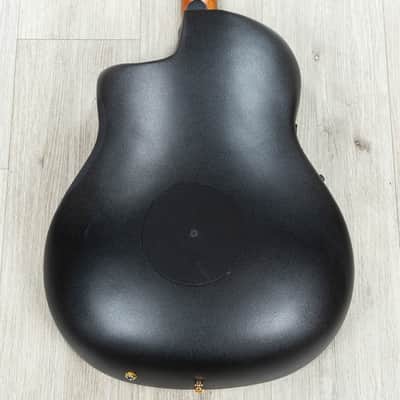 Mint Ovation Limited Celebrity Elite Plus Exotic Acoustic-Electric Guitar, Flamed Eucalyptus, Sunbur image 2