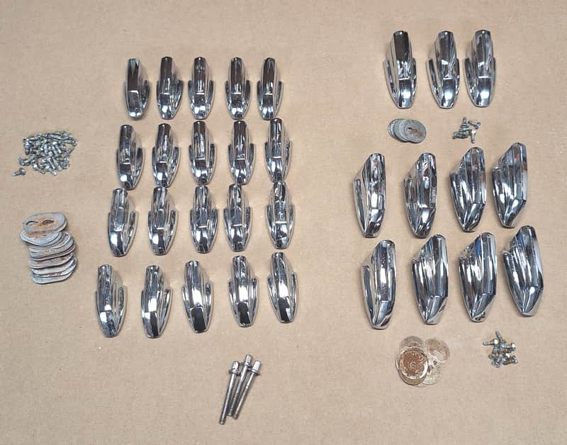 Big Lot of Vintage Premier Tom and Bass Drum Lugs 31 pieces EnglandLot 82-676 image 1