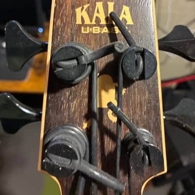 Kala UBASS-EBY-FS U-Bass Striped Ebony Fretted Ukulele Bass 2010s - Natural image 2