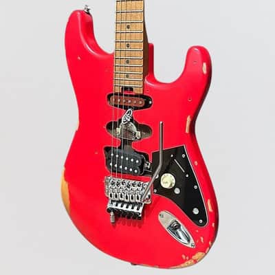 EVH Frankenstein "Frankie" Relic Electric Guitar - Red image 3